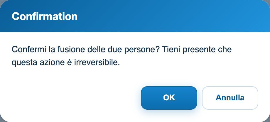 La conferma prima dell'unione